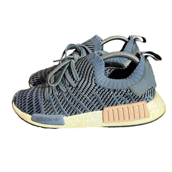 Adidas NMD R1STLT Primeknit Women's Blue Athletic Sneakers Size 9.5 - Picture 5 of 10